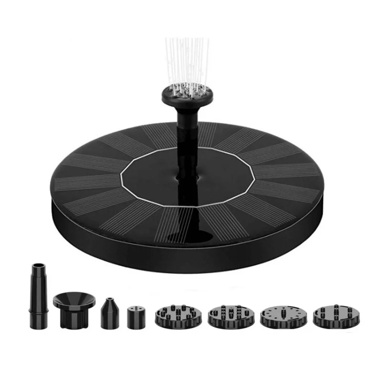 Smart Garden Ornaments - Solar Fountain Pump for Bird Bath,
