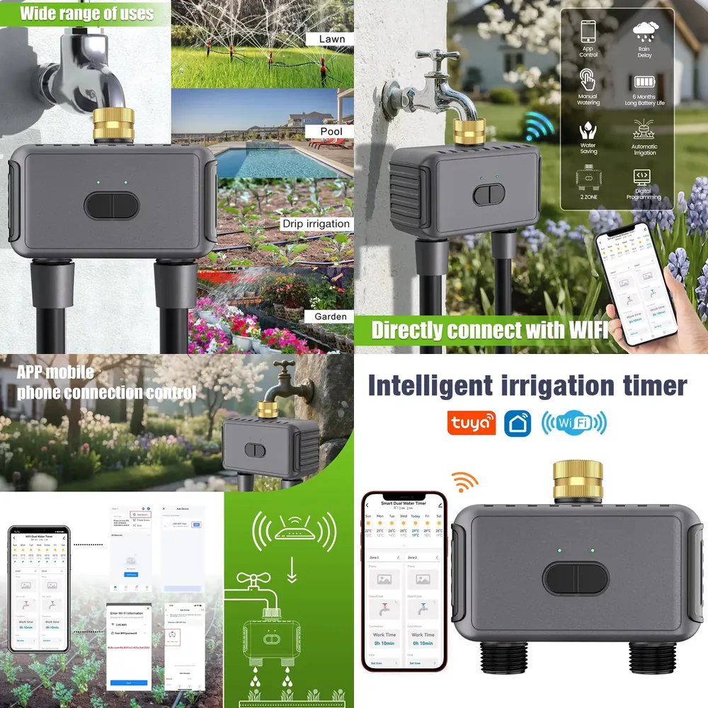 Smart Gardening - WAP01 WiFi APP Control Dual Hose