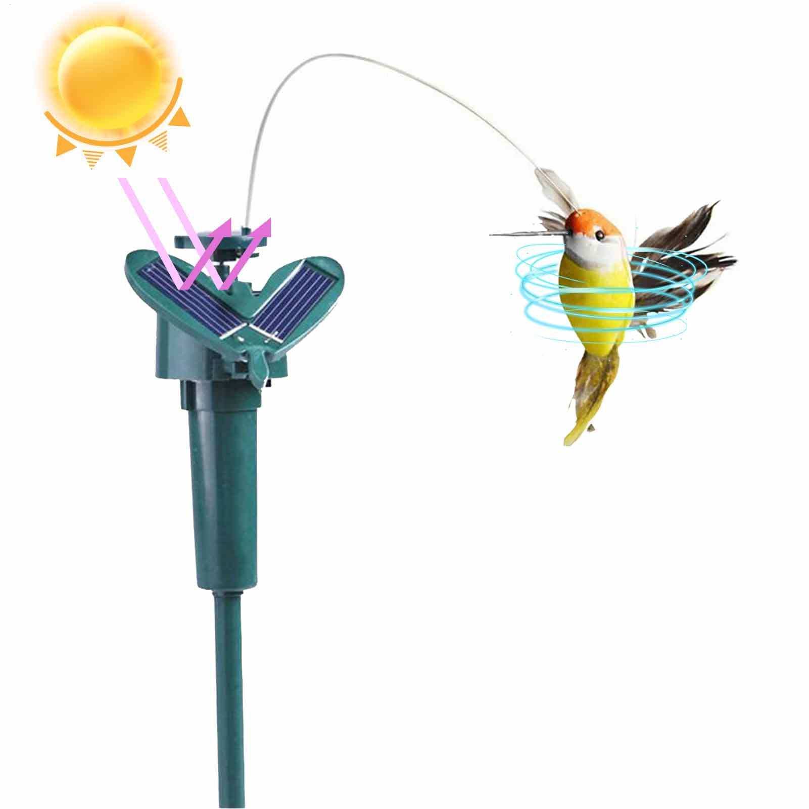 Smart Garden Ornaments - Creative Auto Flying Solar Hummingbird Outdoor
