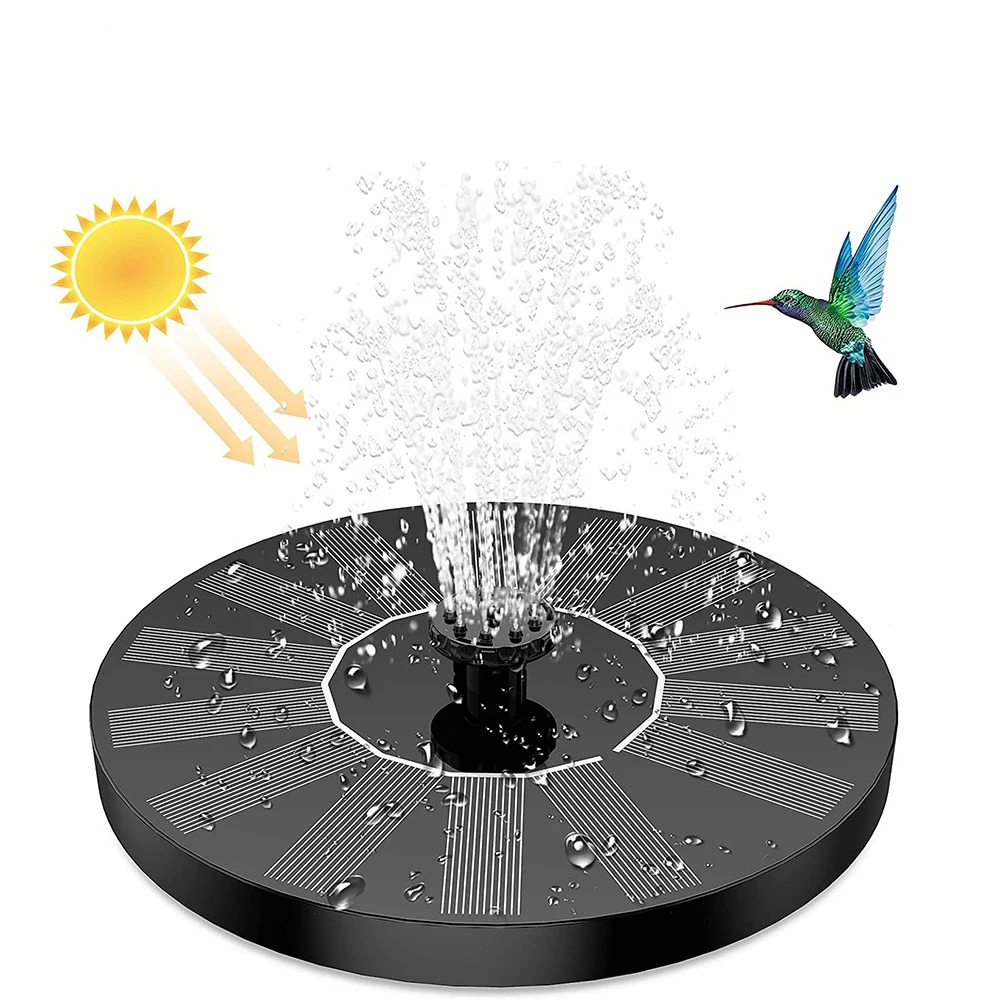 Smart Garden Ornaments - 13cm Floating Solar Panel Solar Fountain