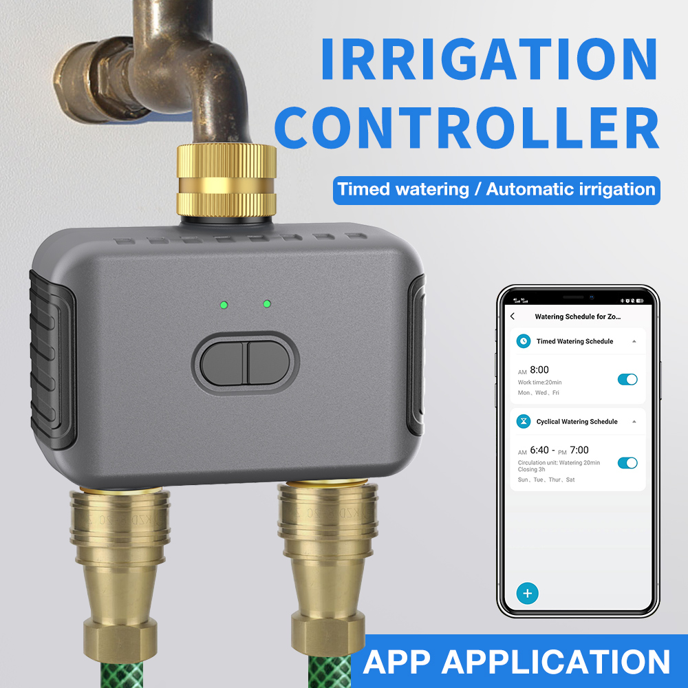 Smart Gardening - Tuya 2 Zone Watering Timer Garden