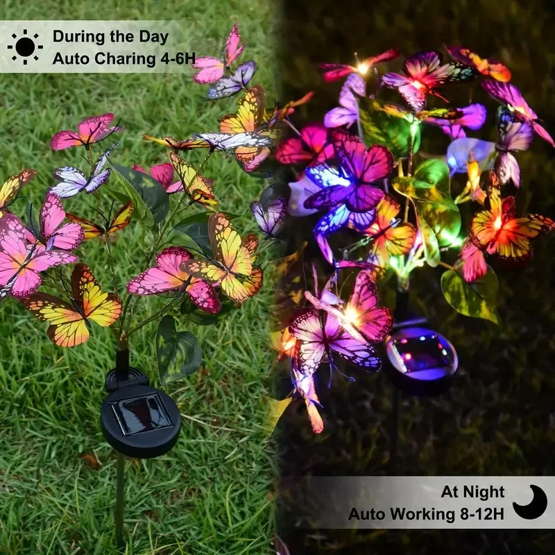 Solar LED Butterfly Garden Lig - Smart Garden Ornaments 评论和价格