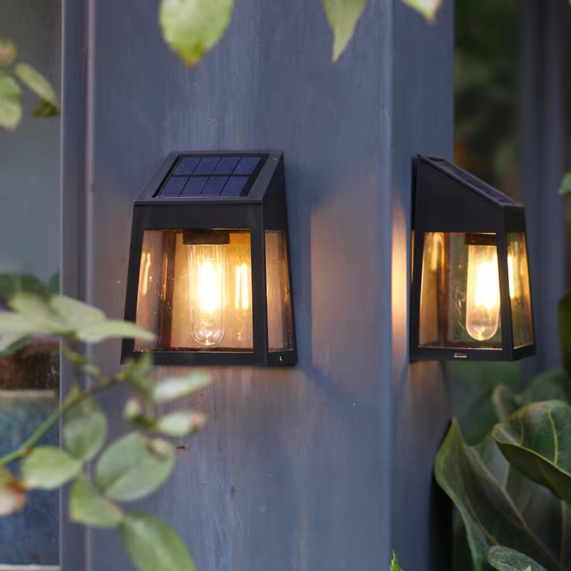 Solar Wall Light Outdoor Water - Smart Garden Ornaments 评论和价格