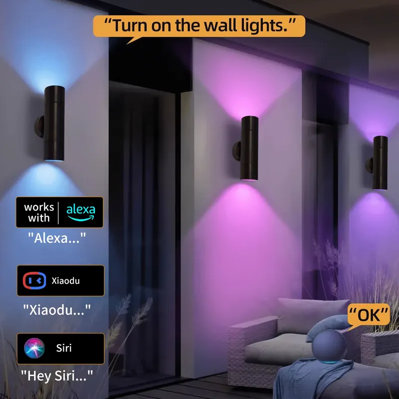 Durable Brass Outdoor LED Wall - Smart Gardening 评论和价格