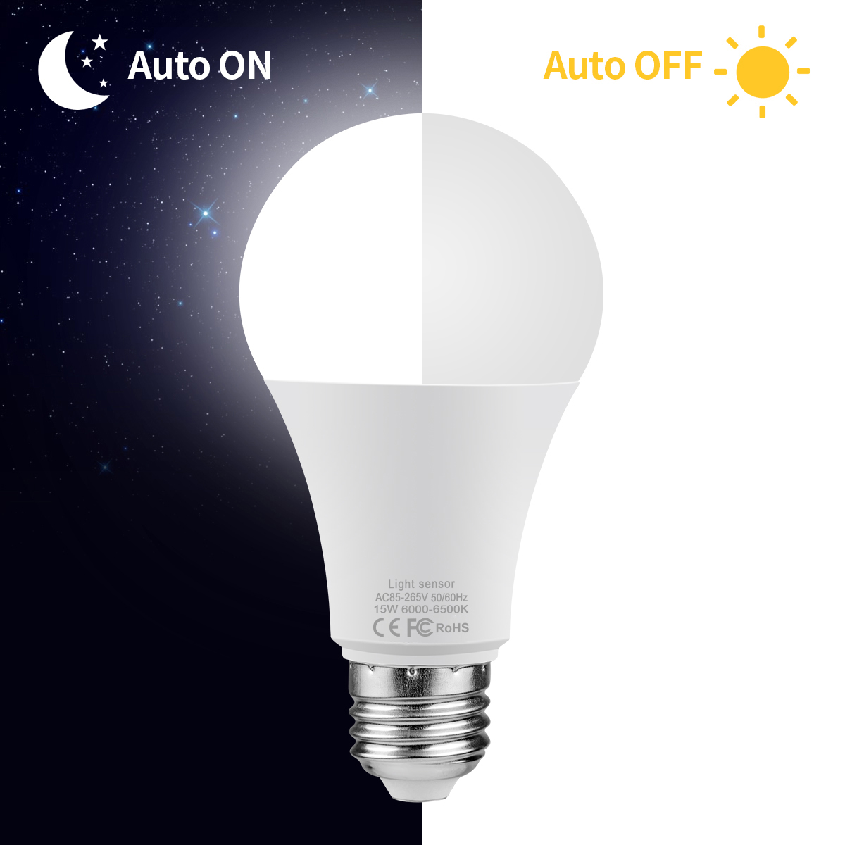 15W E27 LED Dusk to Dawn Night - Smart Garden Led Lights 评论和价格