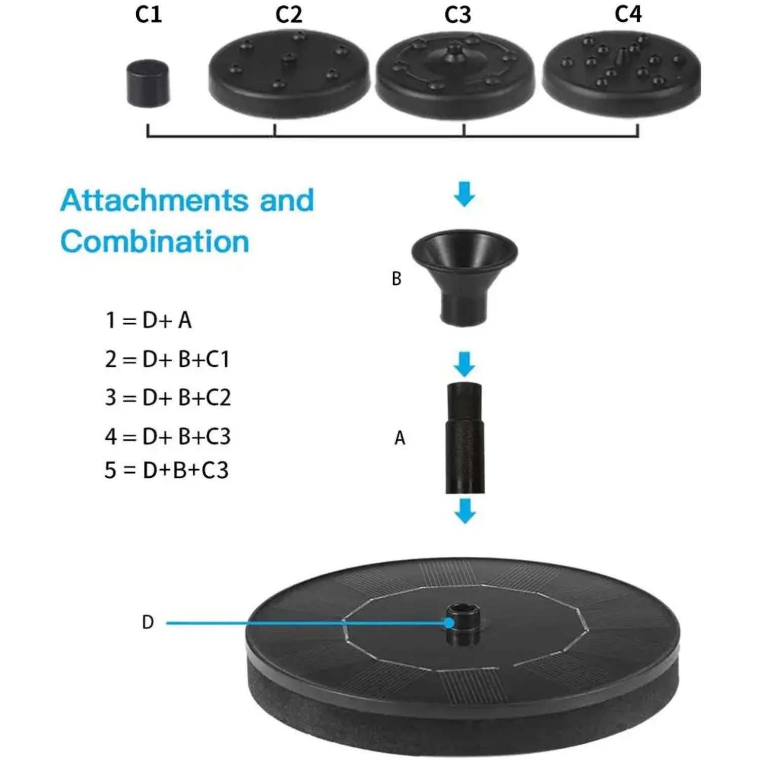Solar Fountain Pump for Bird B - Smart Garden Ornaments 评论和价格