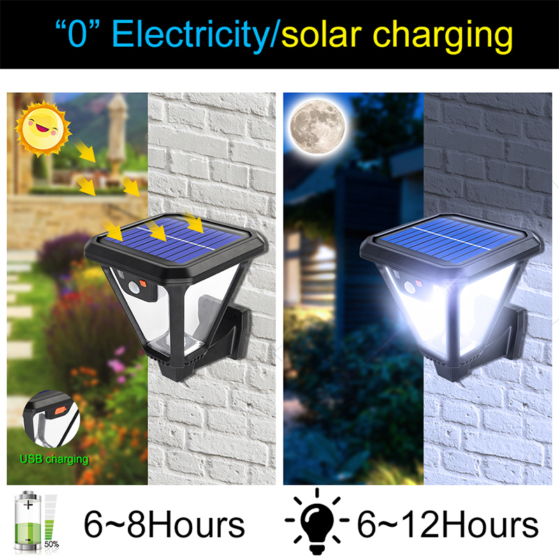 Solar Wall Light Waterproof Ou - Smart Garden Led Lights 评论和价格