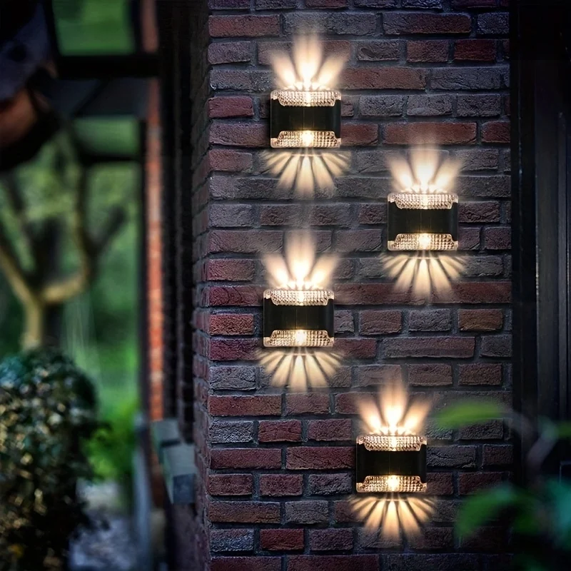 4pc Solar Wall Light: Outdoor  - Smart Garden Led Lights 评论和价格