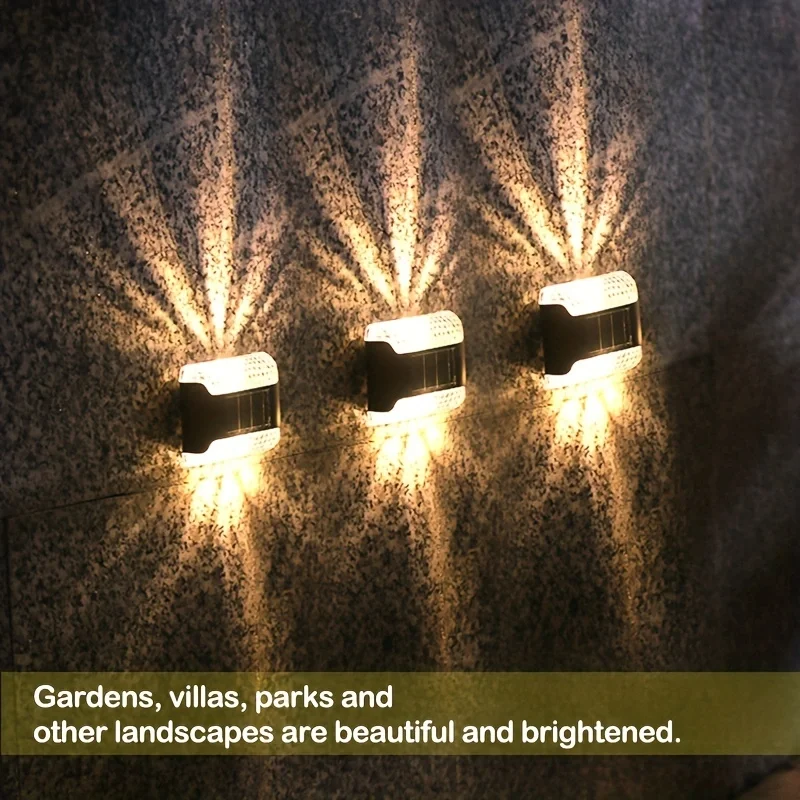 4pc Solar Wall Light: Outdoor  - Smart Garden Led Lights 评论和价格