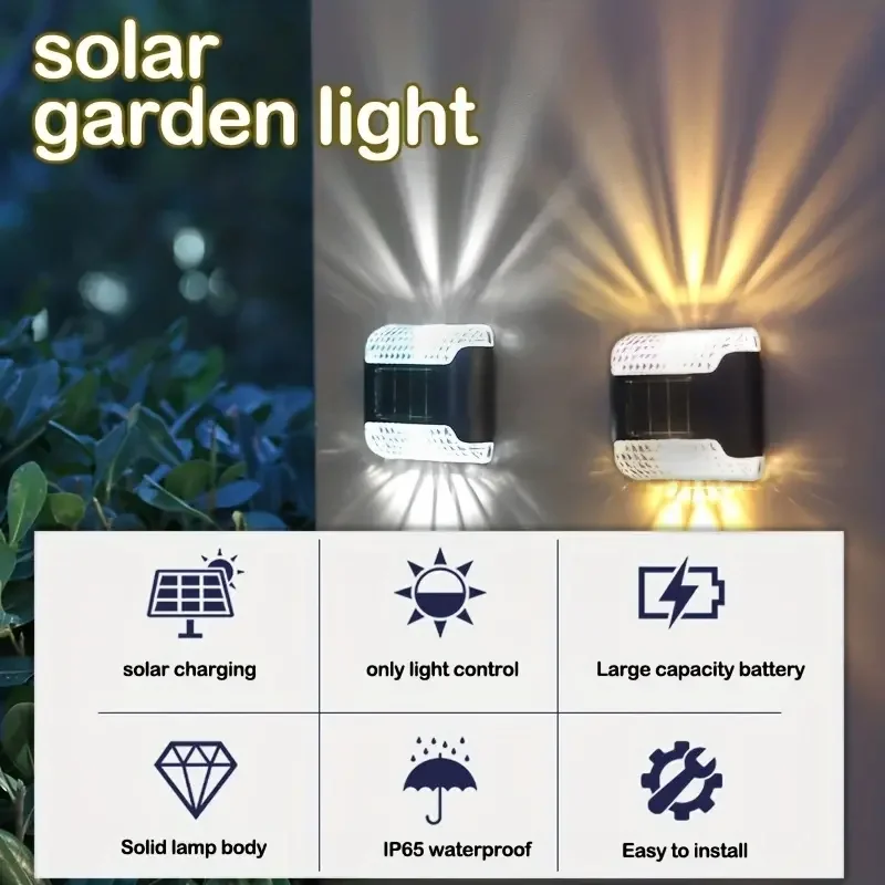 4pc Solar Wall Light: Outdoor  - Smart Garden Led Lights 评论和价格