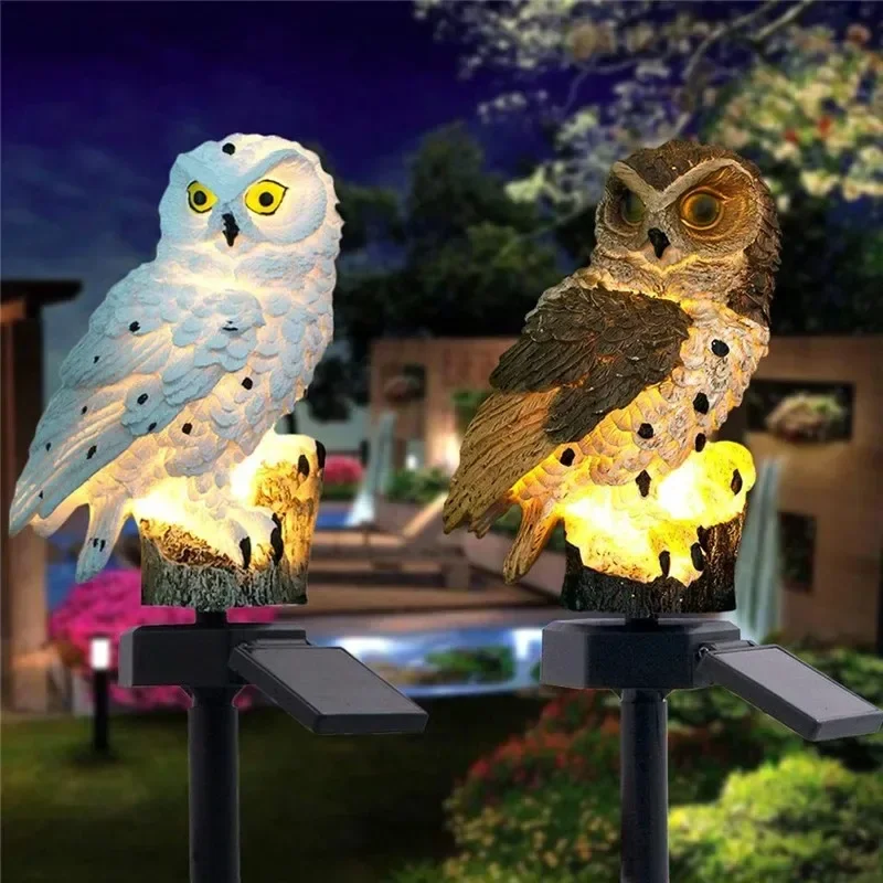 Solar Owl Statue Garden Light  - Smart Garden Ornaments 评论和价格
