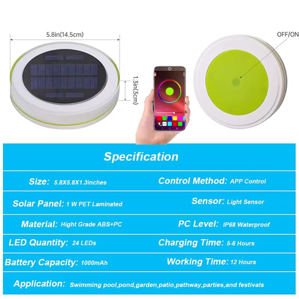 Solar LED Water Float Light Ou - Smart Garden Led Lights 评论和价格