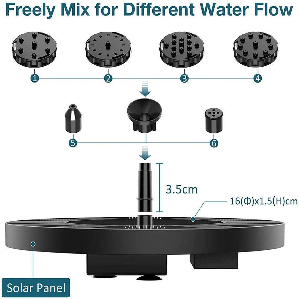 13cm Floating Solar Panel Sola - Smart Garden Ornaments 评论和价格