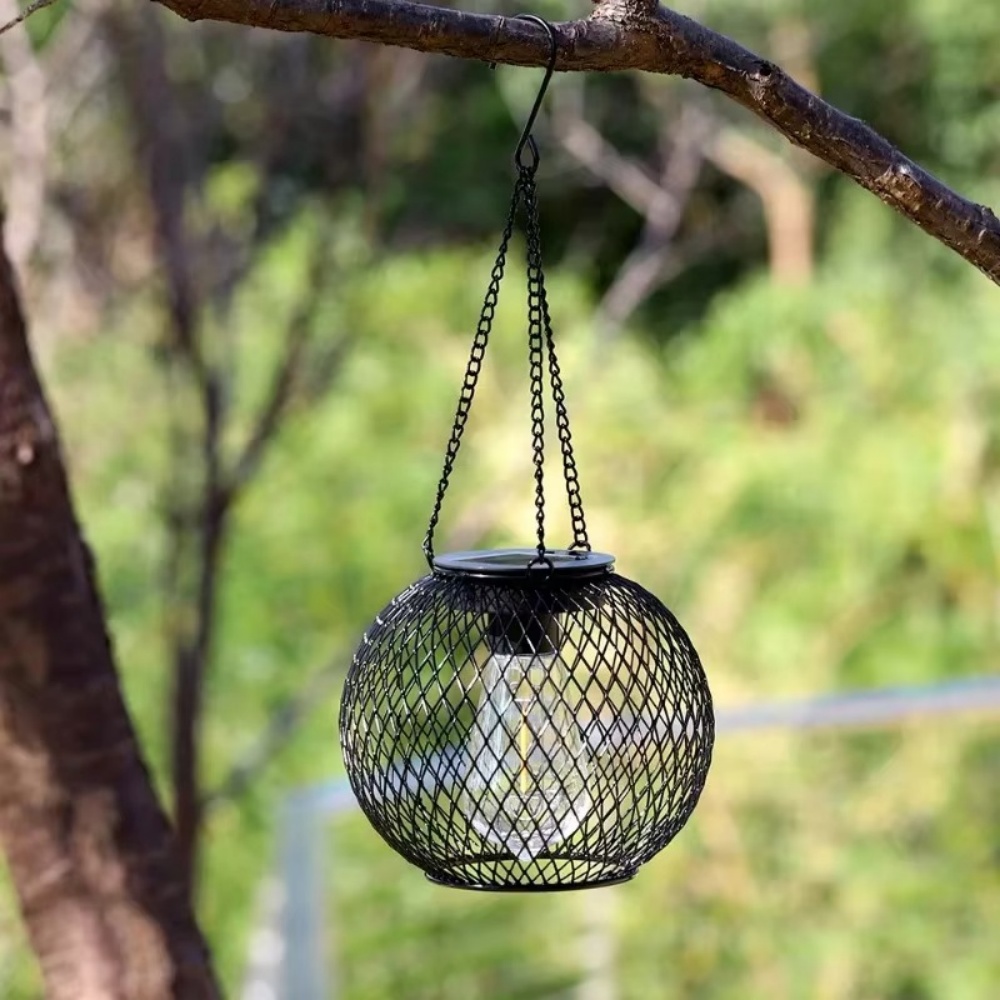 Solar Lantern Iron Art Outdoor - Smart Garden Ornaments 评论和价格